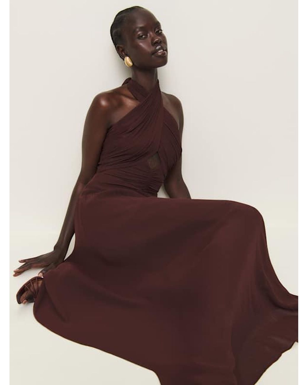 Reformation Cari Dress 0 in Purple | Lyst