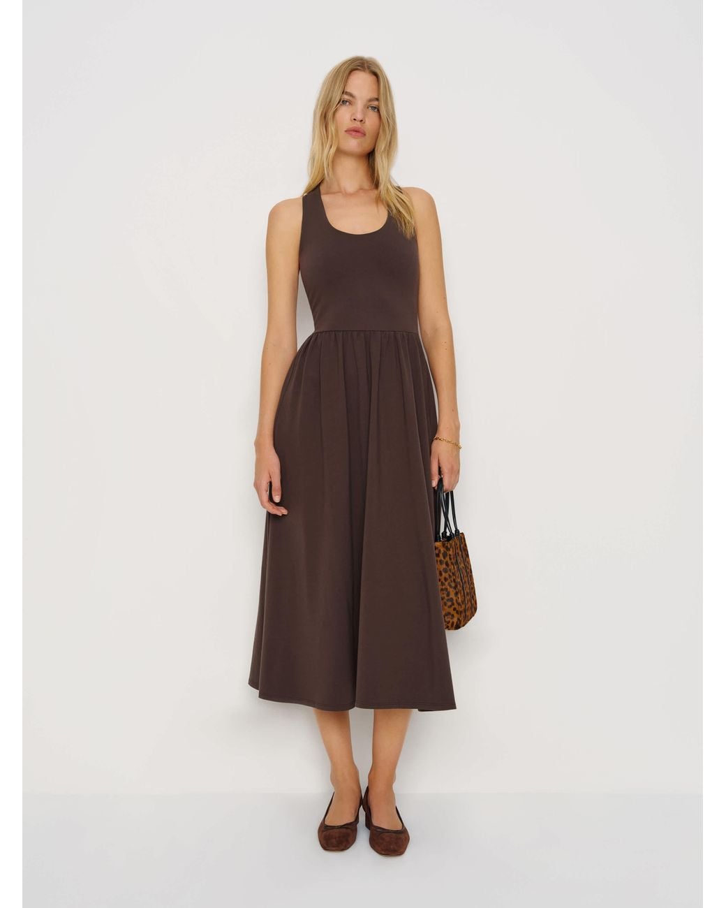 reformation walker knit dress Reformation Walker Knit Dress in Natural