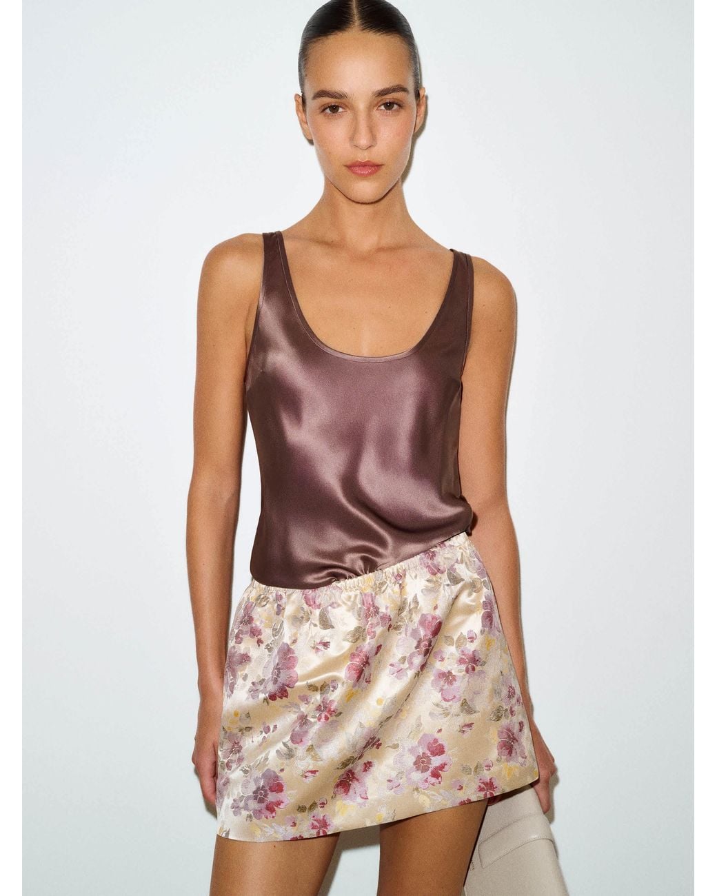 Reformation Natural Elva Skirt Jacquard
