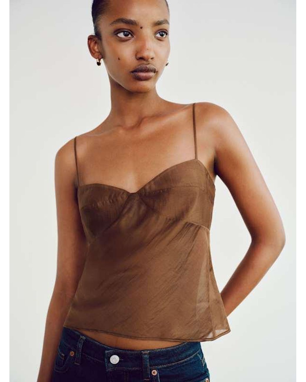 Reformation White Alouette Top