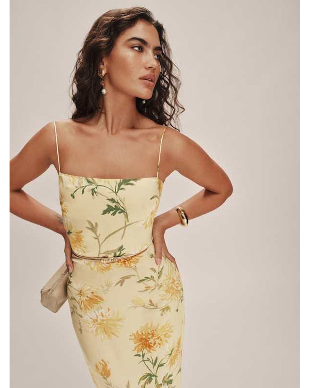 polka dot satin dress Women's Forever Classic Brown Midi | Size: L Vestido Rosa Gold Prom Color:80212005 Bloomindale's-Test Model is 58 wearing
