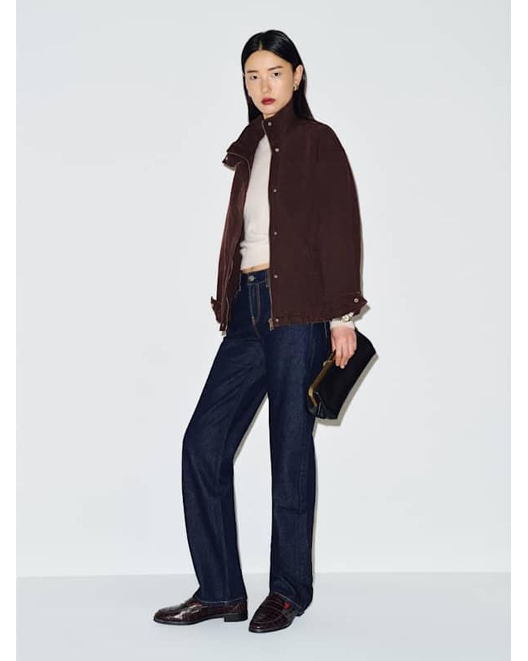 Reformation Blue Andrew Canvas Jacket