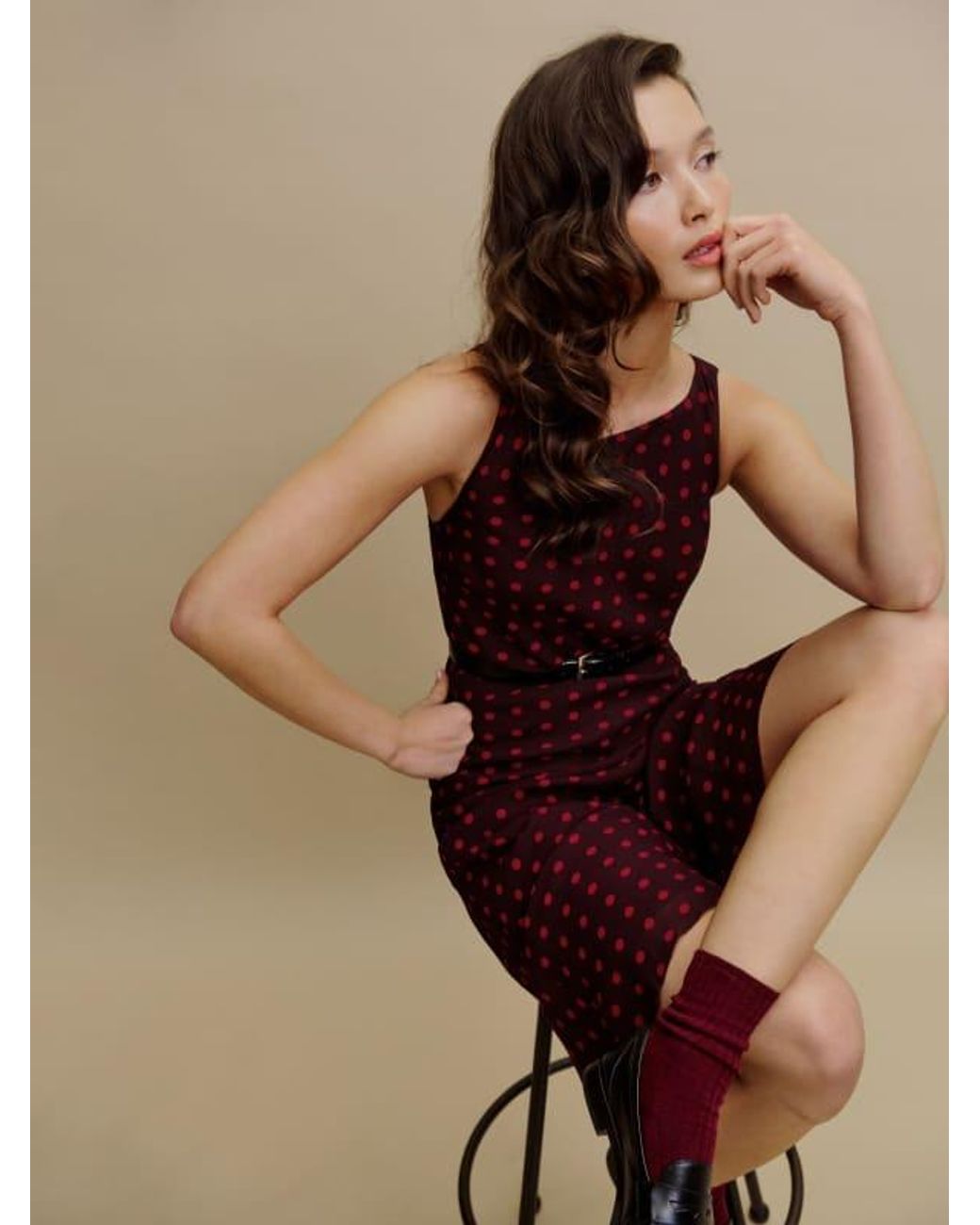 white christmas dresses Topanga Printed Midi Dress main image 1