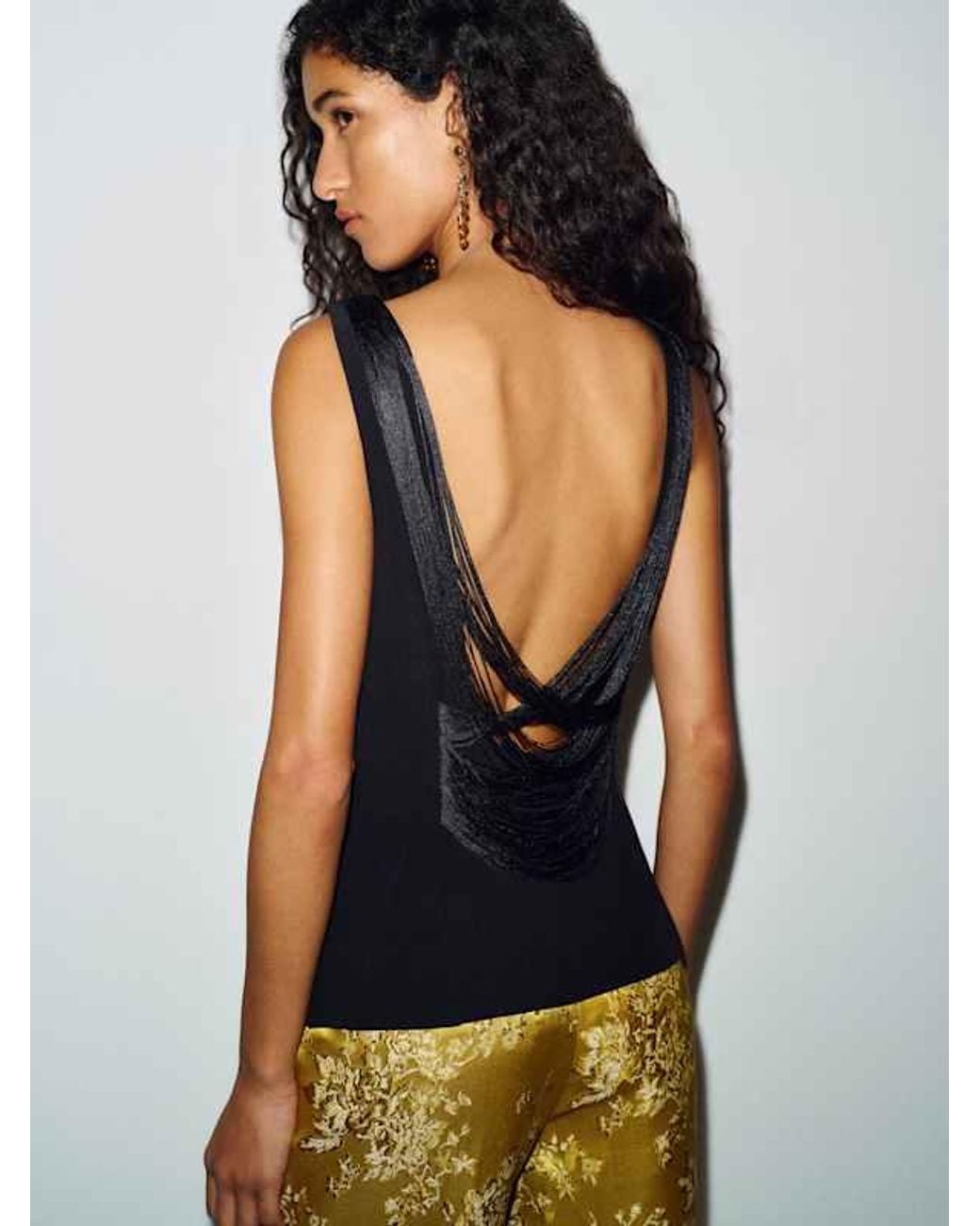 Reformation Black Ileana Top