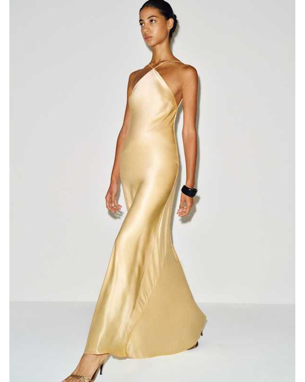 Reformation Natural Emilee Silk Dress