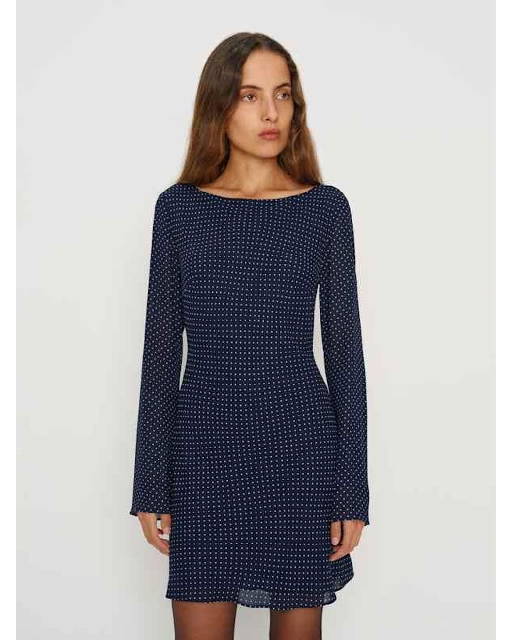 Reformation Esra Mini Dress in Blue | Lyst
