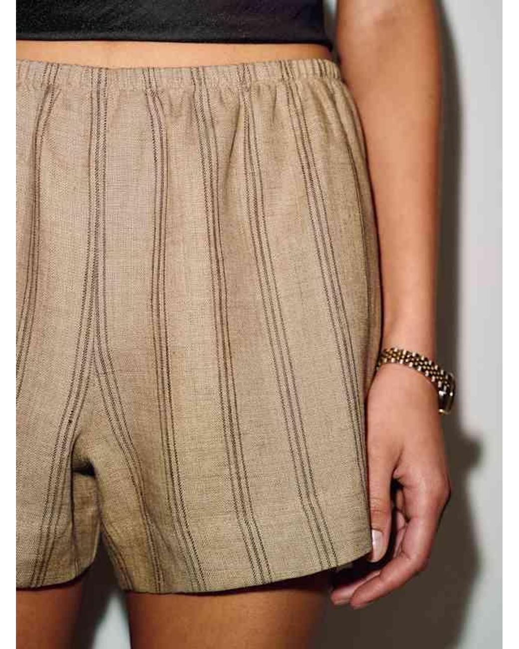 Reformation White Nora Linen Short