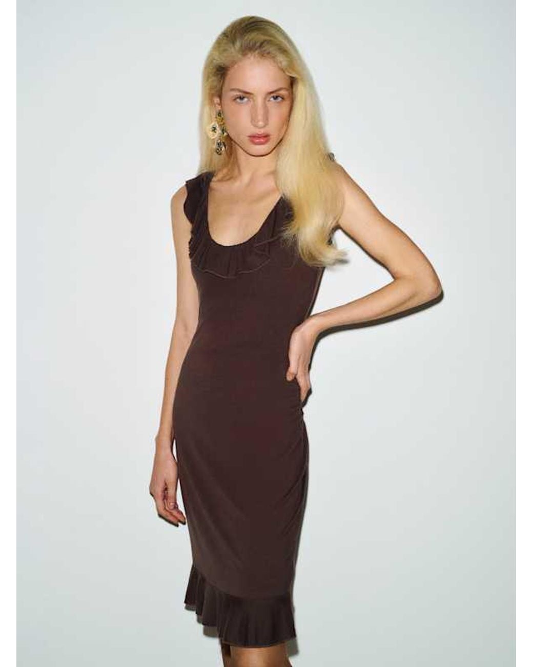 Reformation White Valerina Knit Dress