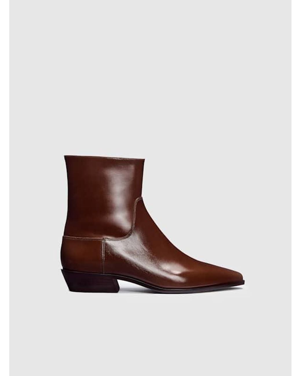 Reformation Blue Dominique Ankle Boot 5