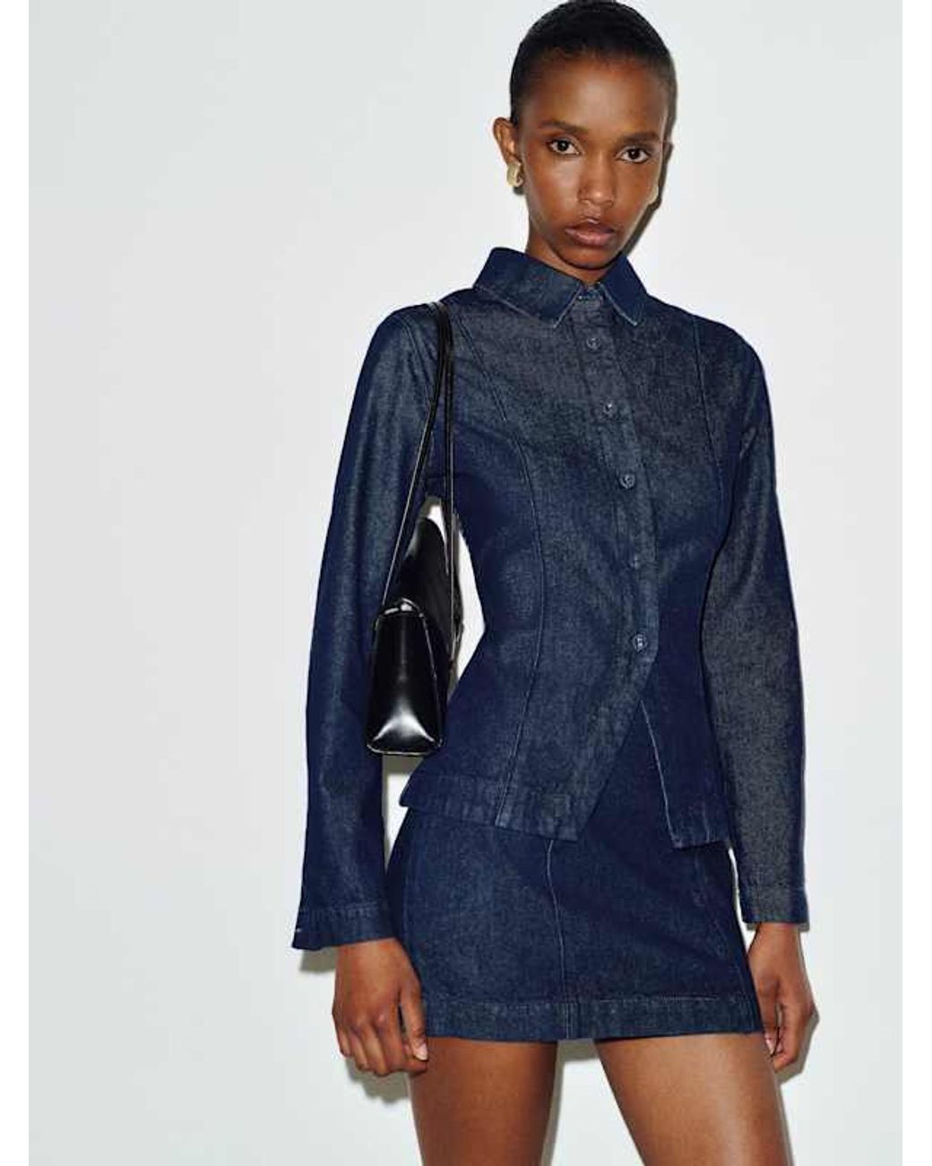 Reformation Blue Chloe Denim Two Piece