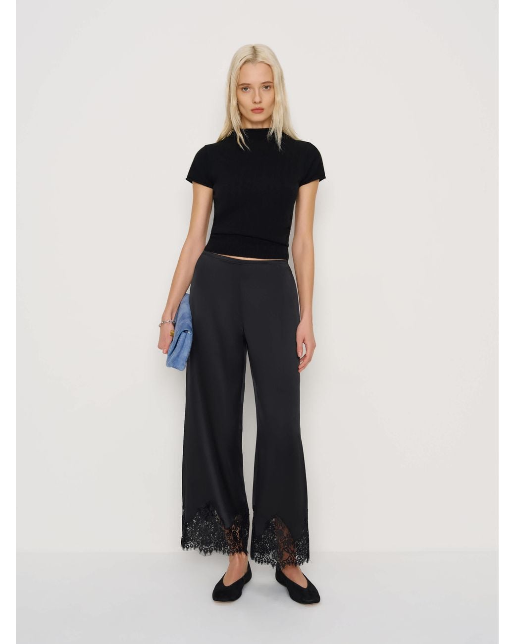 Reformation Black Carolina Pant Lace