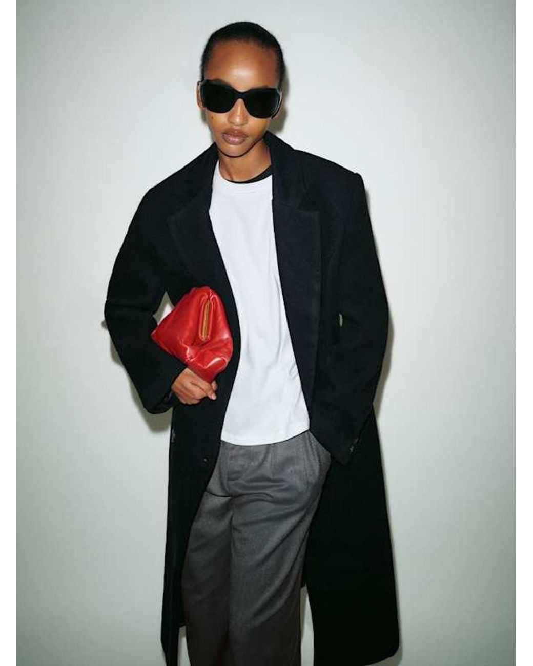 Reformation Black Lucas Coat