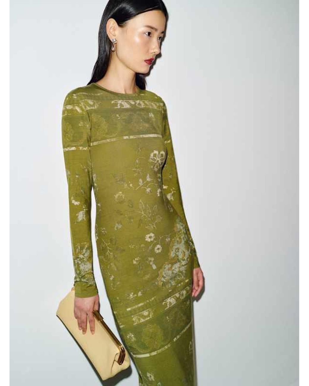 Reformation Green Tommie Knit Dress