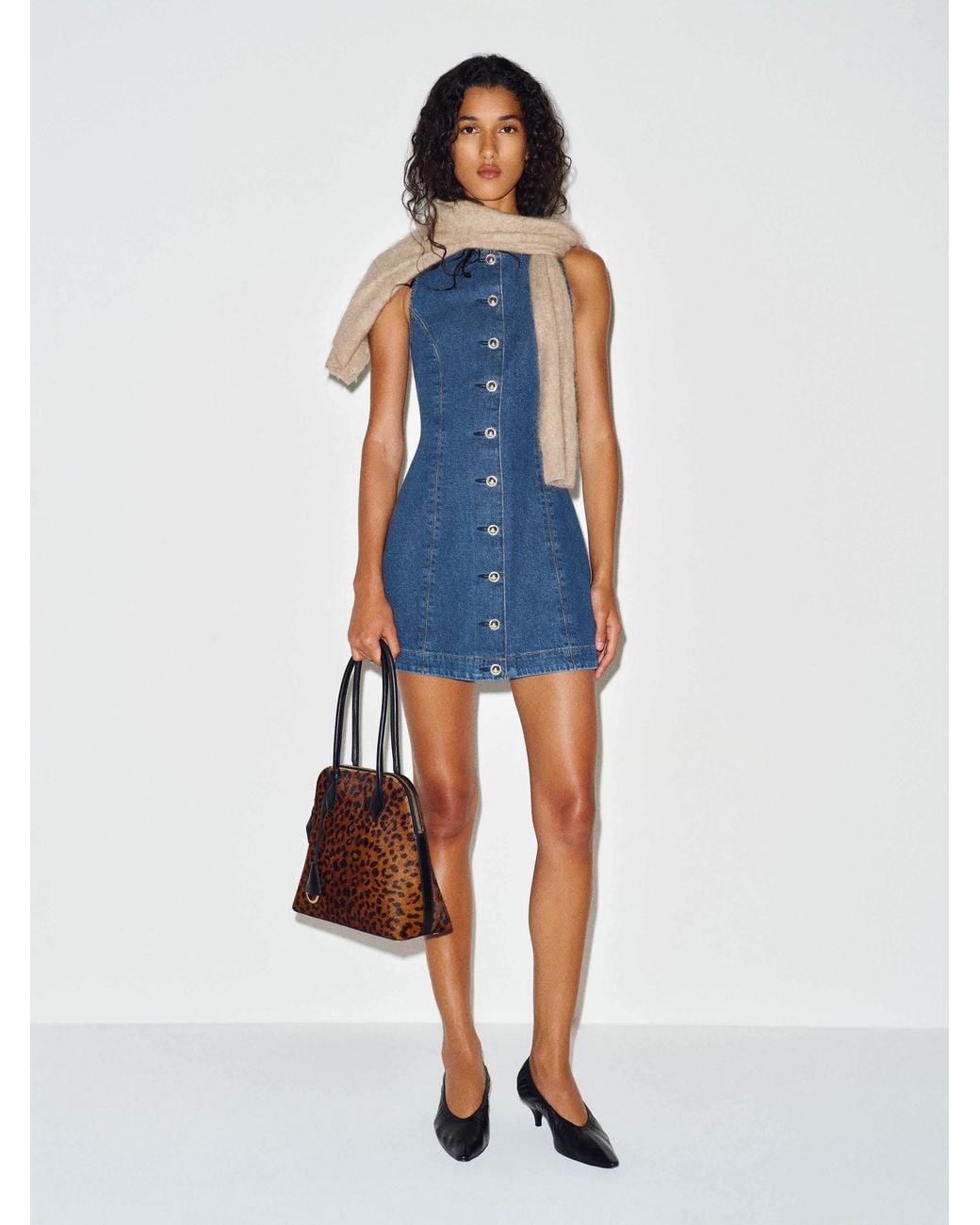 Reformation Blue Jaydea Denim Mini Dress 0