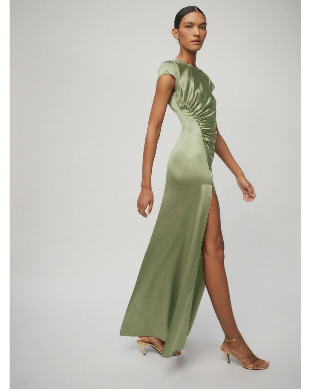 Green dress reformation sales