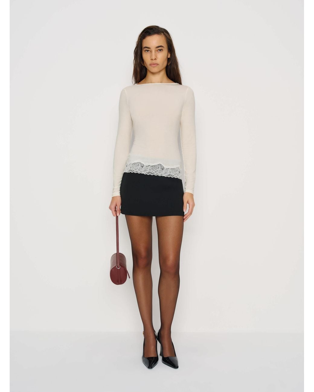 Reformation Natural Hunter Knit Top