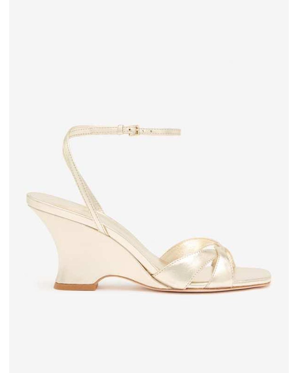 Reformation Natural Margo Wedge Sandal