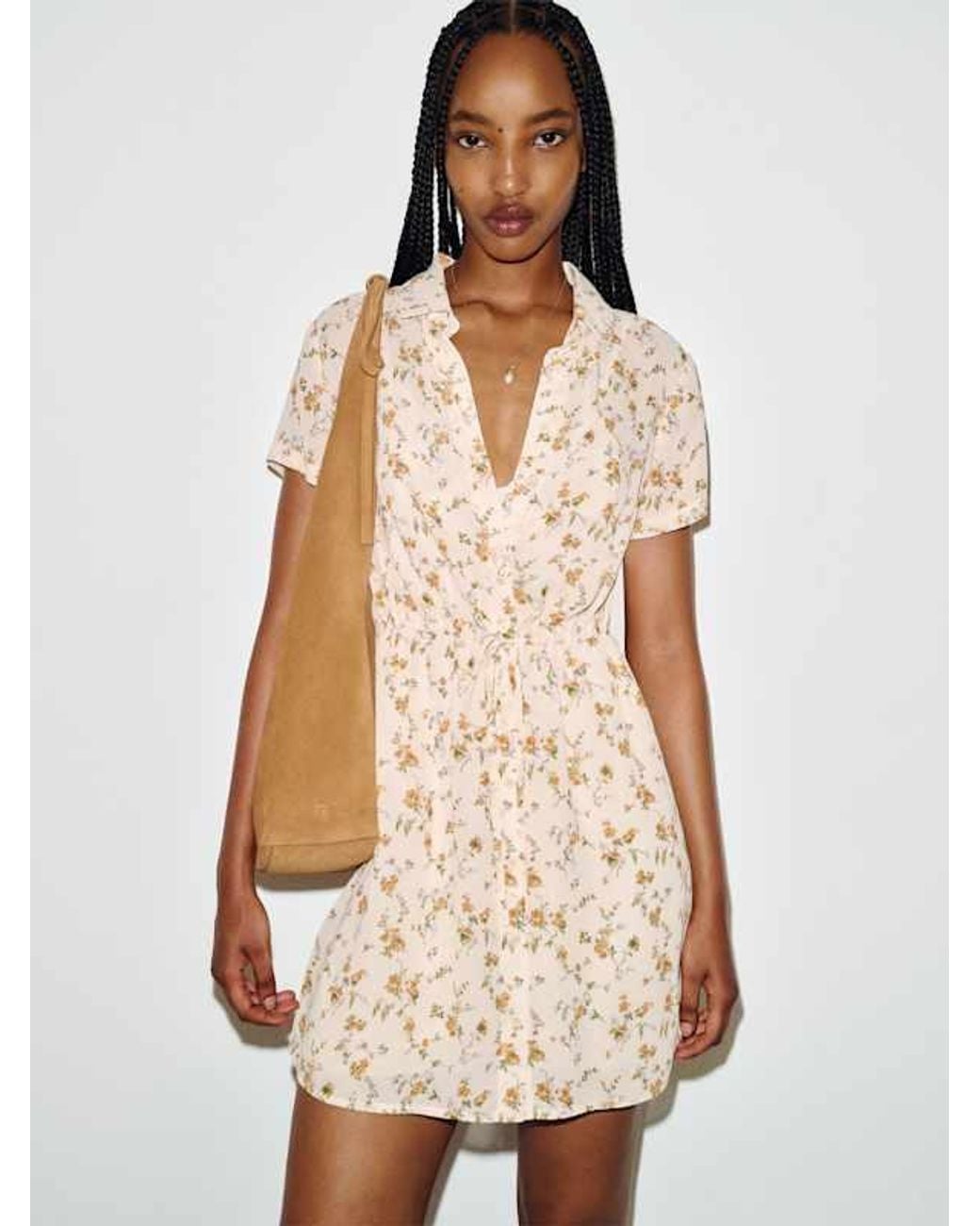 Reformation White Anwen Dress