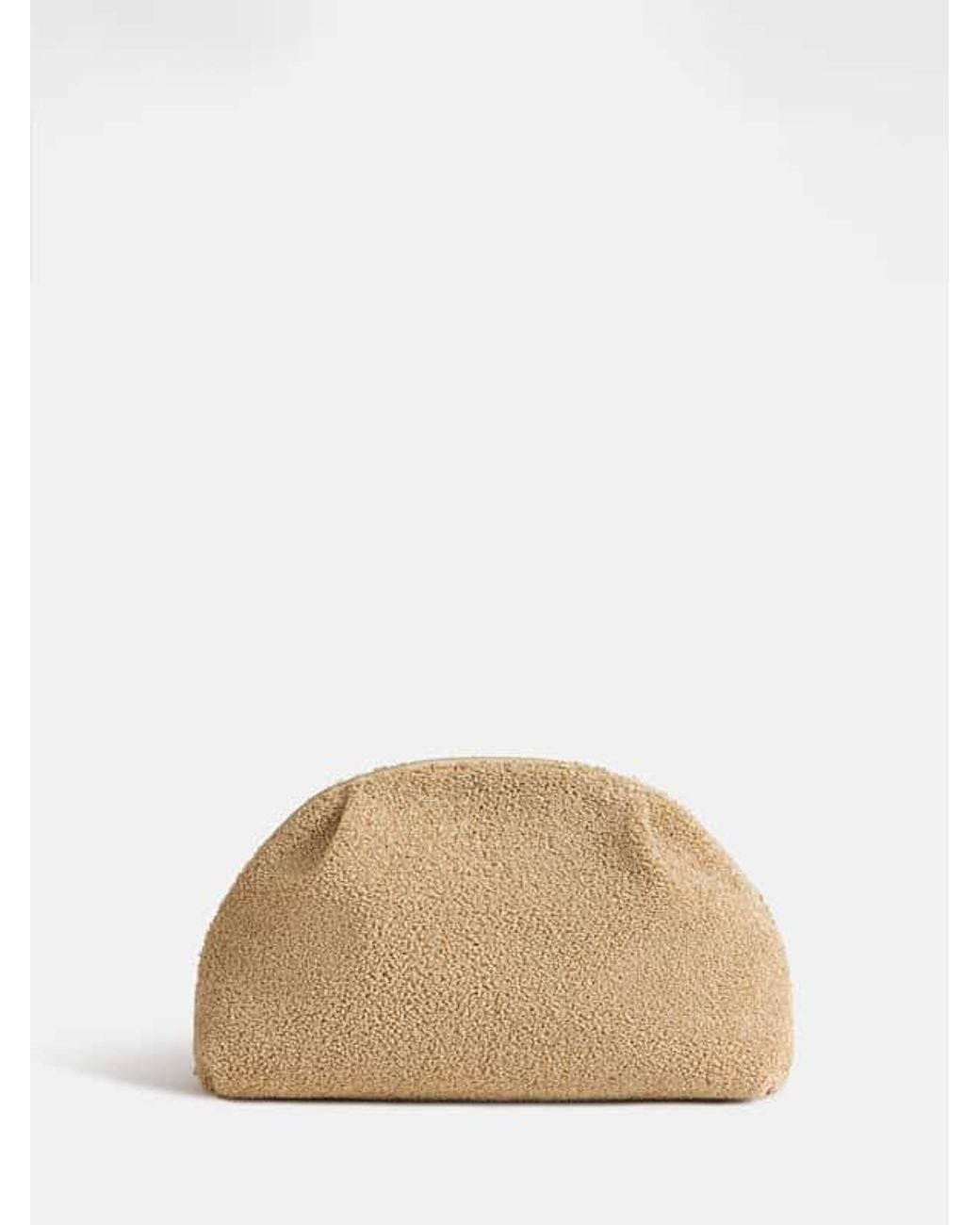 Reformation Blue Molly Maude Clutch Raffia