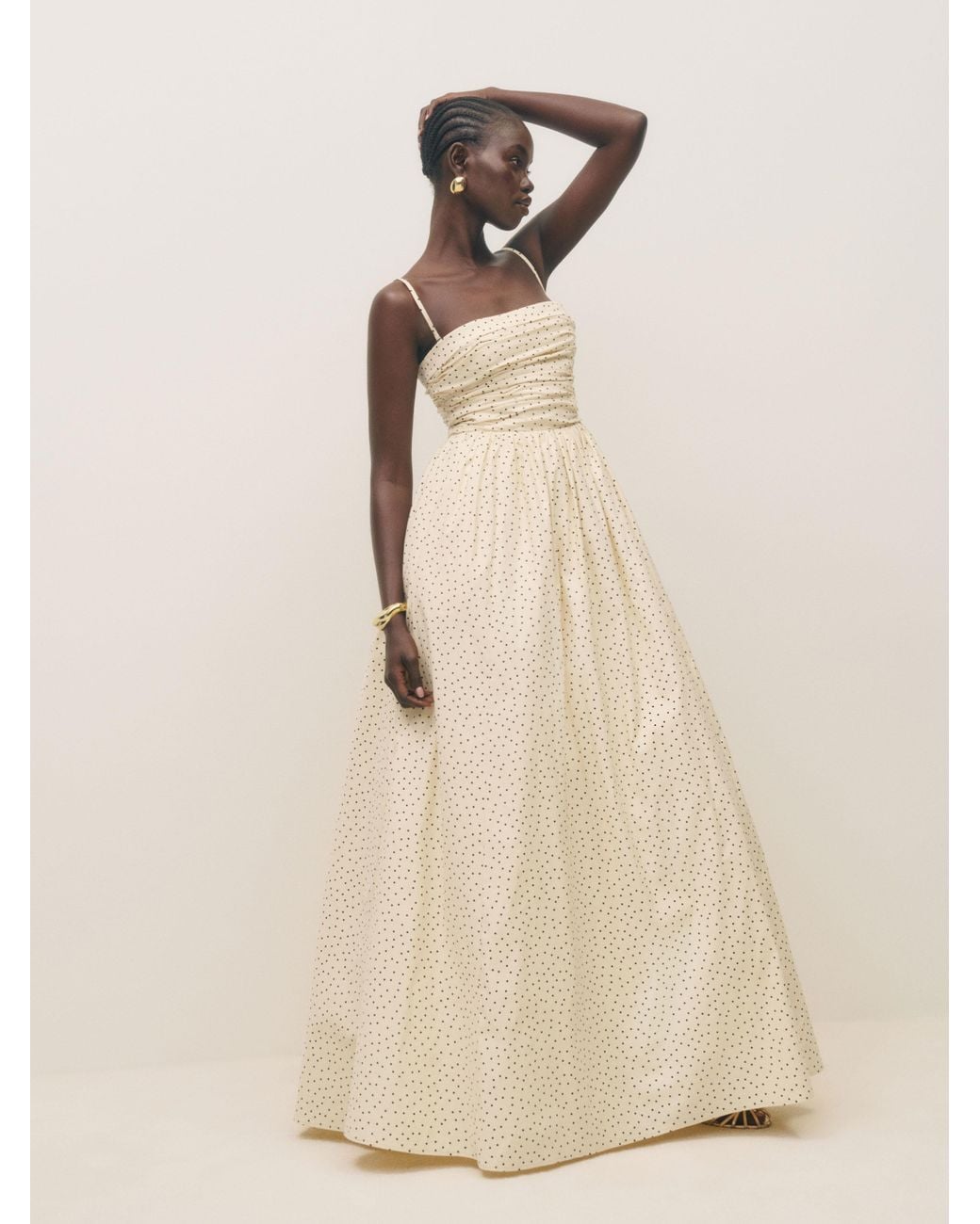 Reformation Kastoria Dress in Natural | Lyst Reformation Kastoria Dress in Natural | Lyst