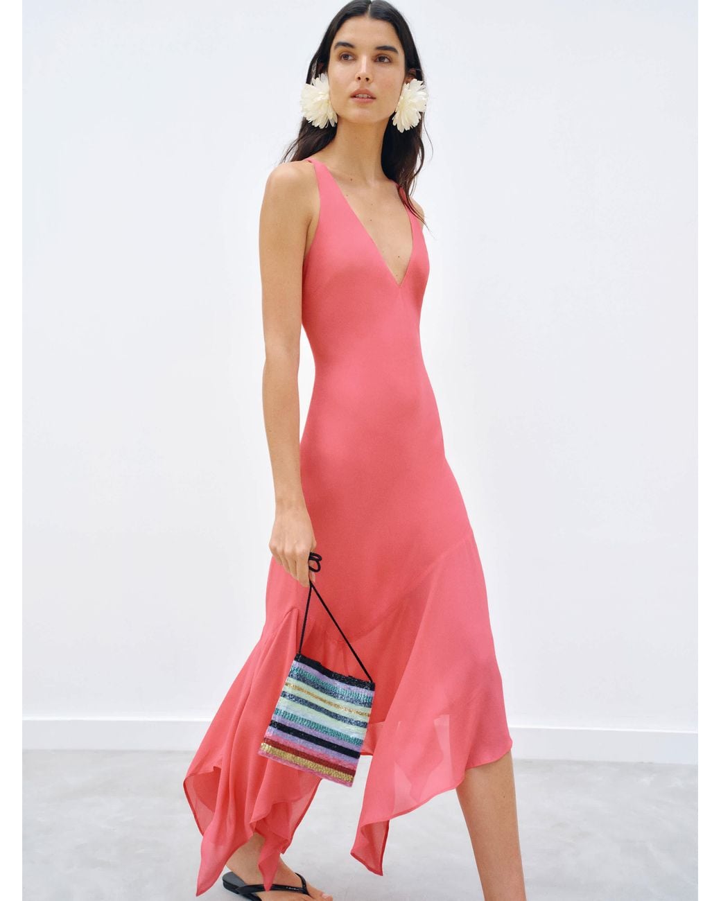 hot pink reformation dress Reformation Kastoria Maxi Dress - Hot Pink by Reformation