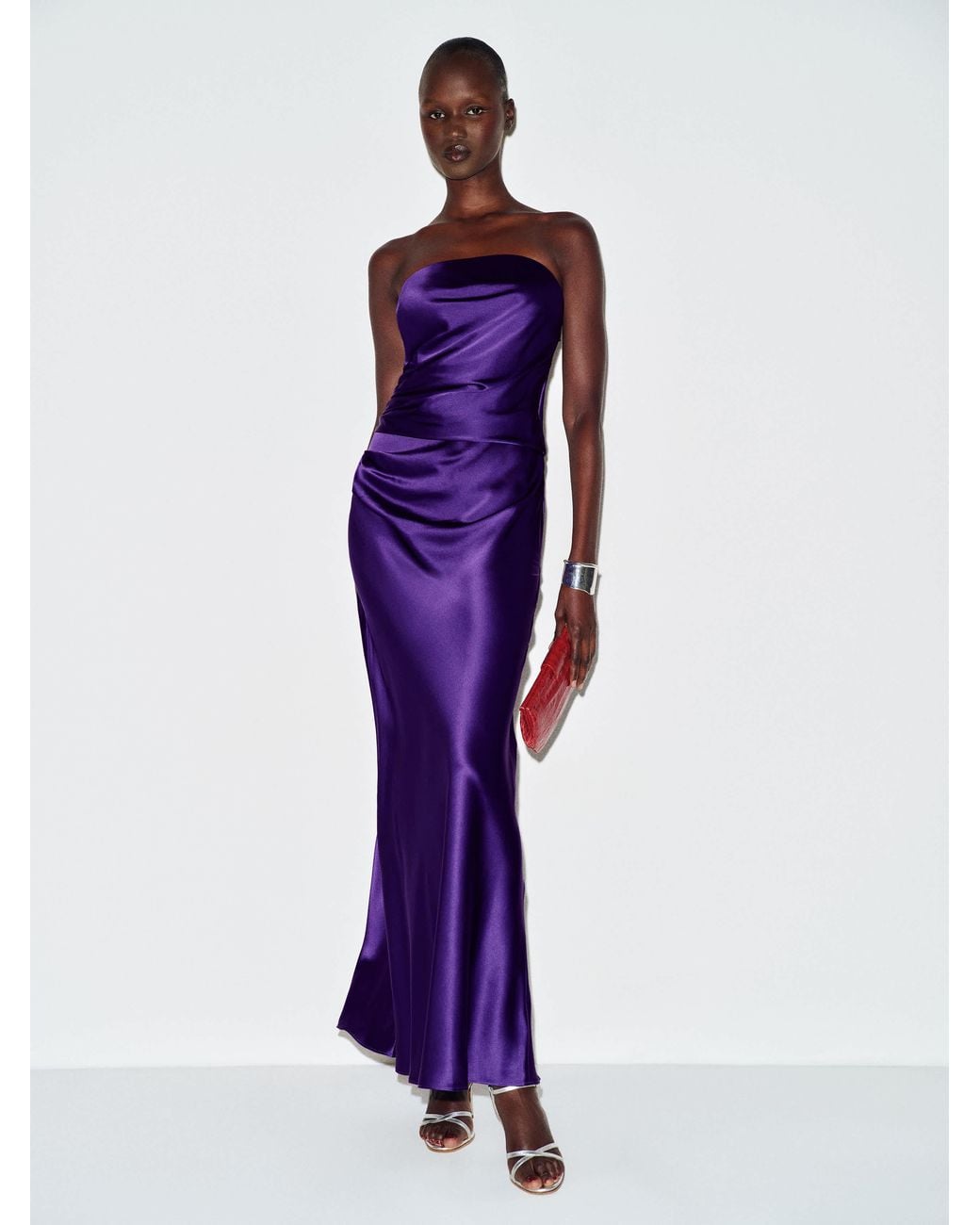 Reformation Blue Meshea Silk Dress 0