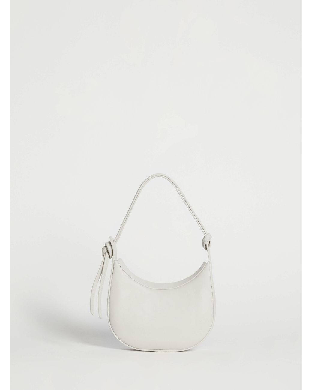 Reformation White Mini Rosetta Shoulder Bag
