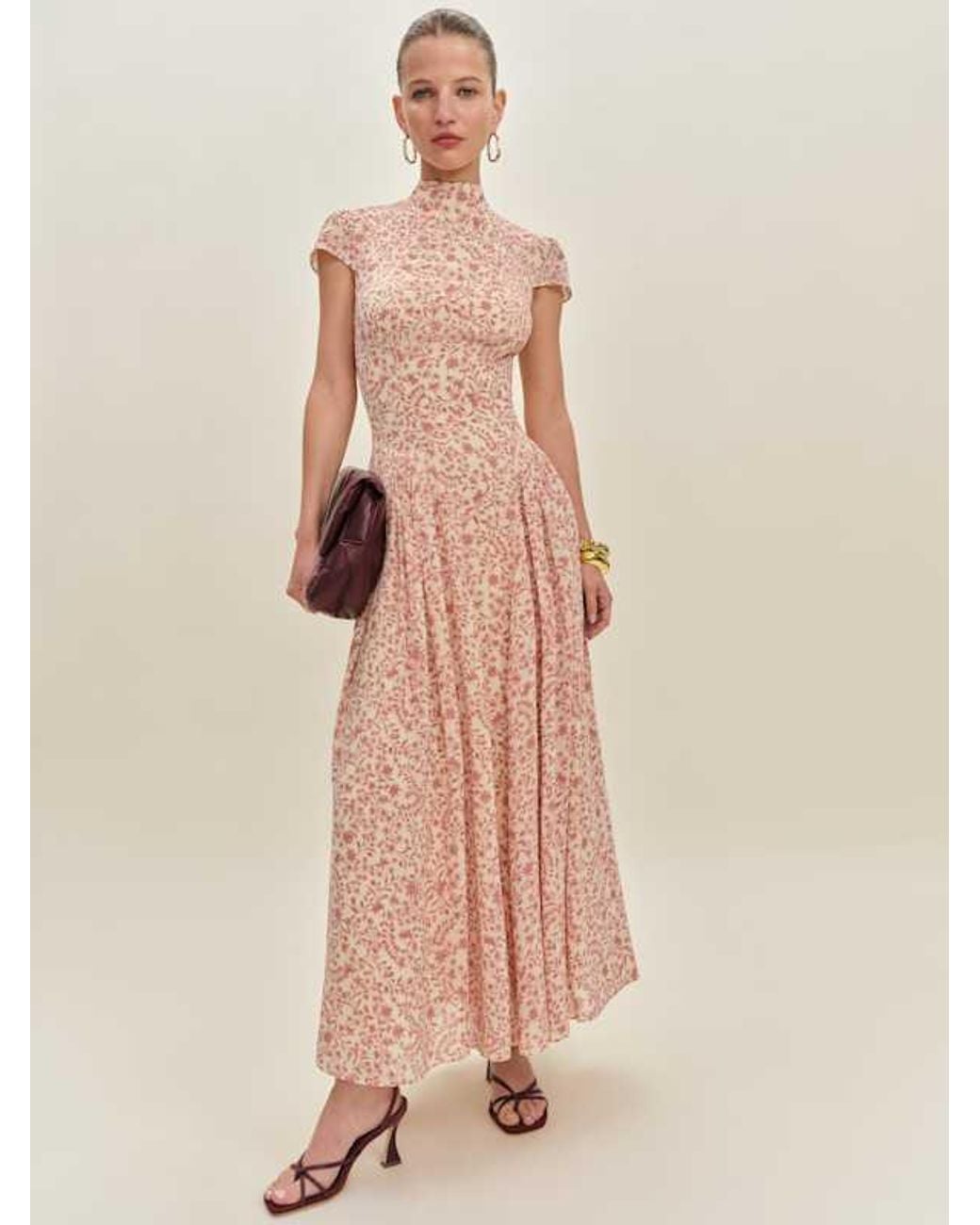 Reformation Pink Maven Dress 0