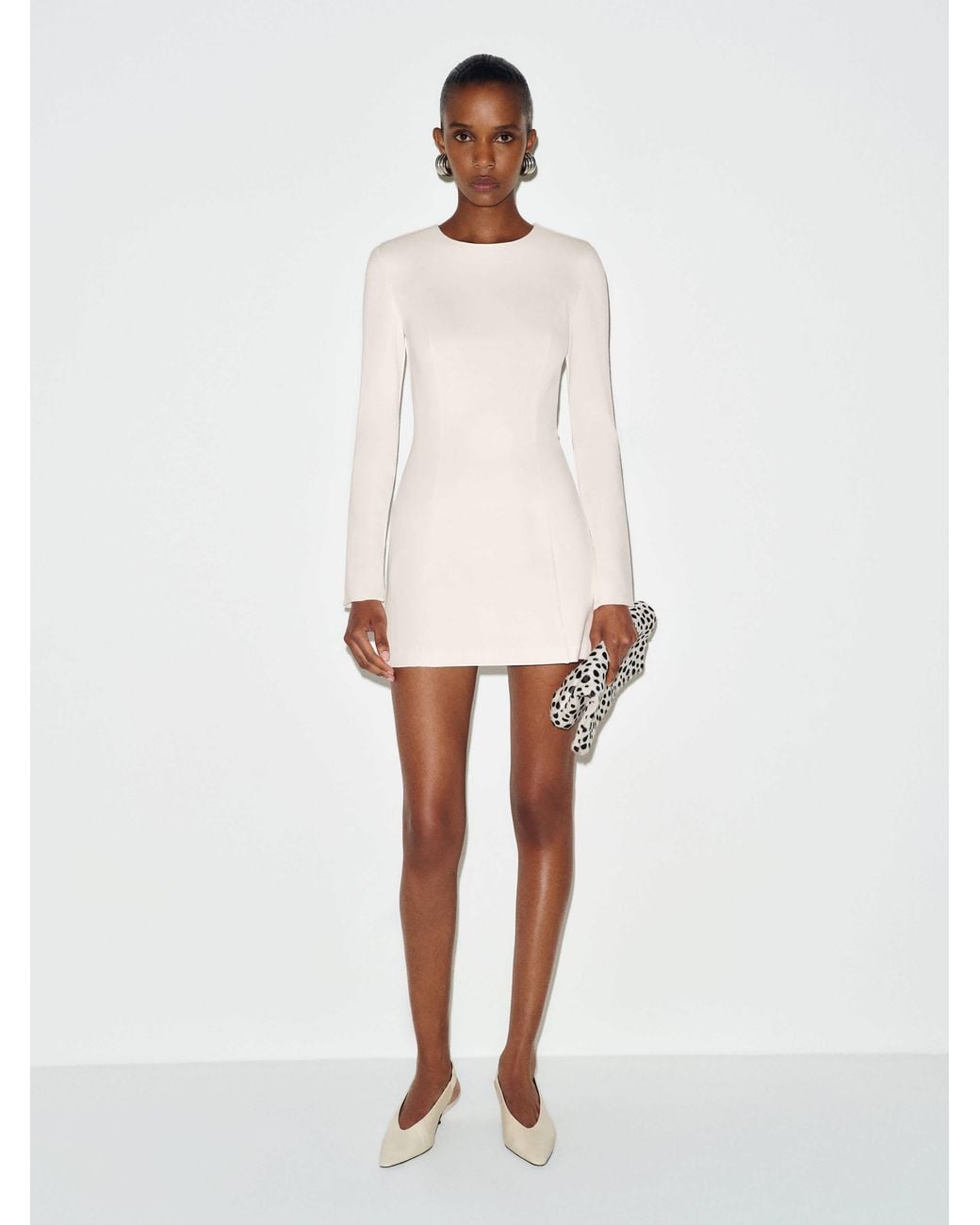 Reformation White Lottie Knit Dress