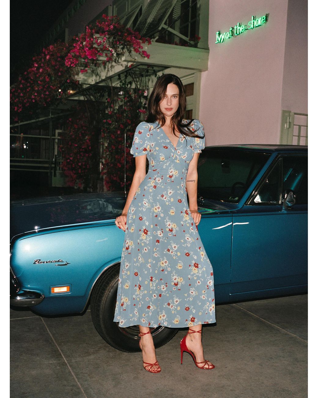Reformation Michelle Dress 0 in Blue | Lyst