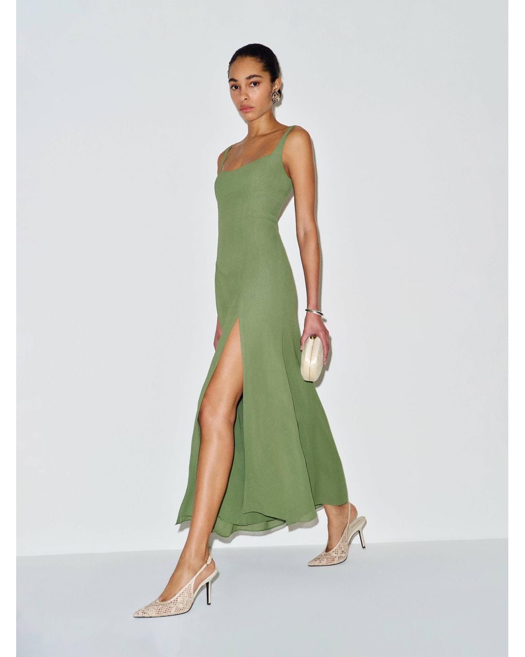 Reformation Ailany Dress Jade 4 in Green | Lyst Reformation Ailany Dress Jade 4 in Green | Lyst