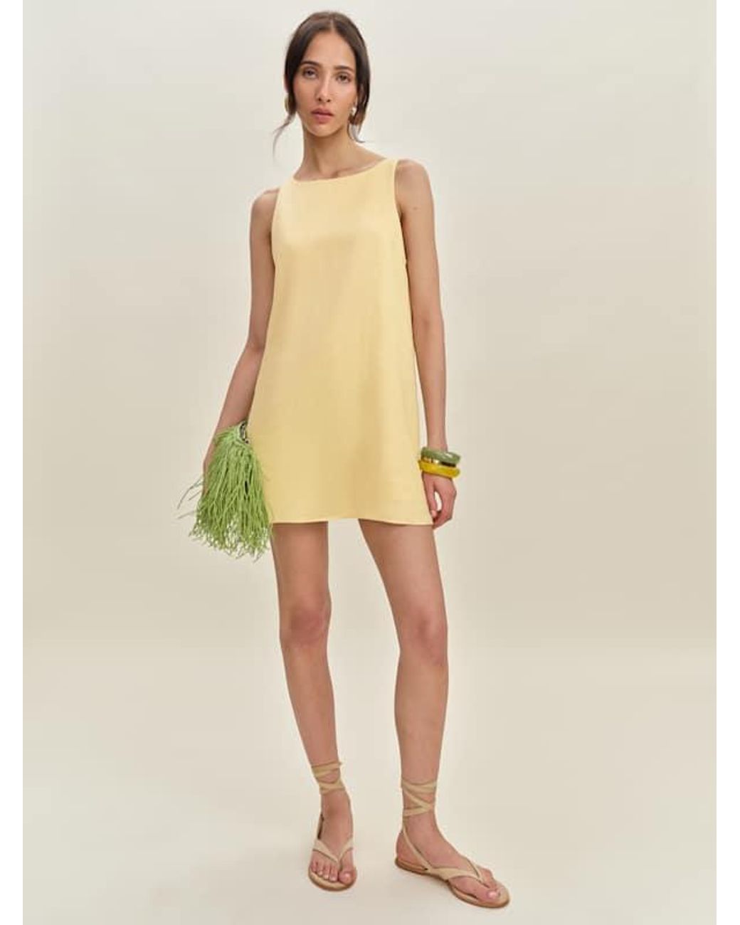 jessi linen dress reformation Reformation Jessi Linen Dress