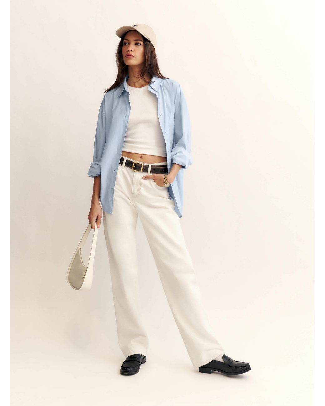 Reformation Natural Val 90S Mid Rise Straight Jeans Denim