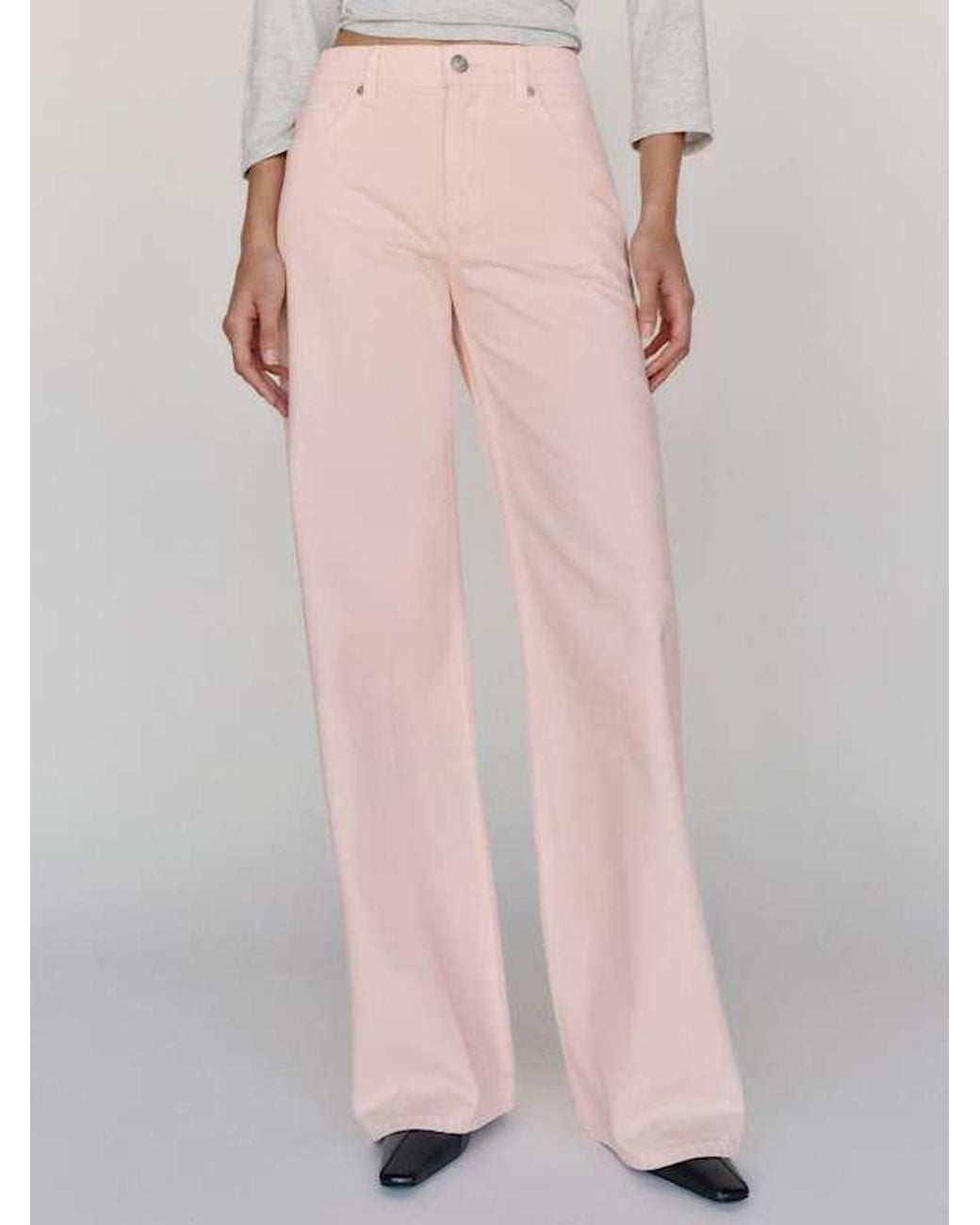 Reformation Natural Cary Low Rise Slouchy Wide Leg Jeans Denim