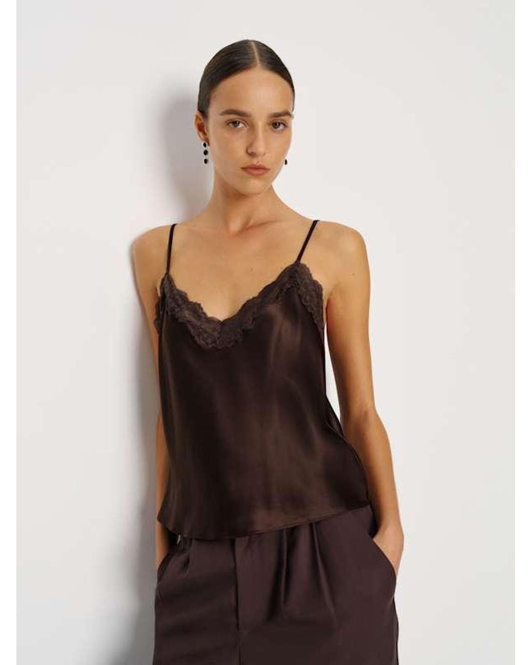 Reformation Multicolor Teddy Silk Top