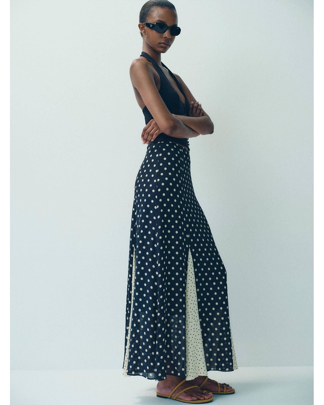 Reformation Blue Sally Skirt 0