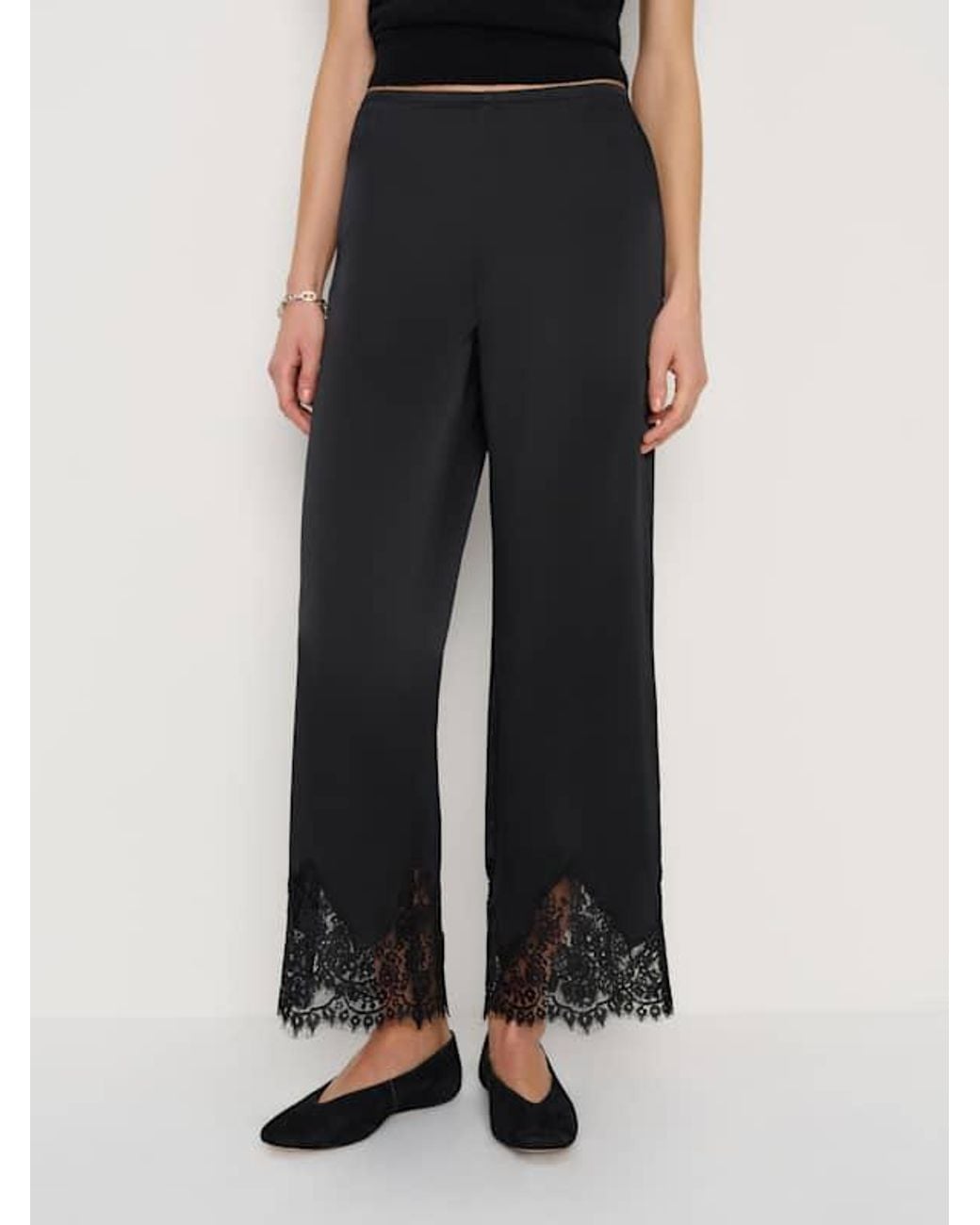 Reformation Black Carolina Pant Lace