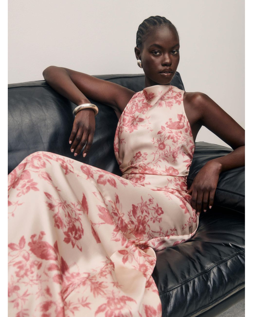 Reformation Anaiis Silk Dress in Pink | Lyst