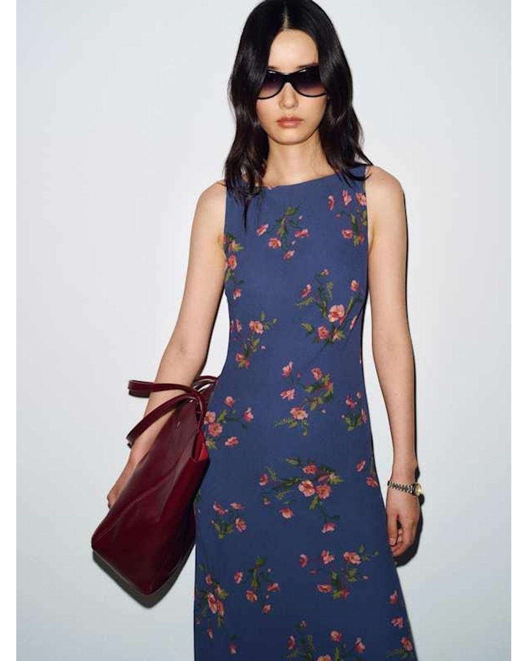 Reformation Blue Topanga Dress