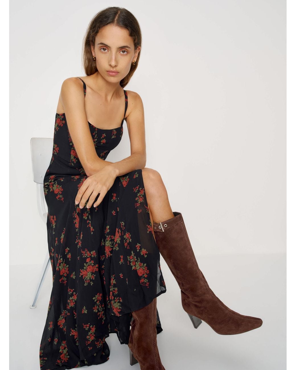 Reformation Brown Tatyana Knee Boot 5