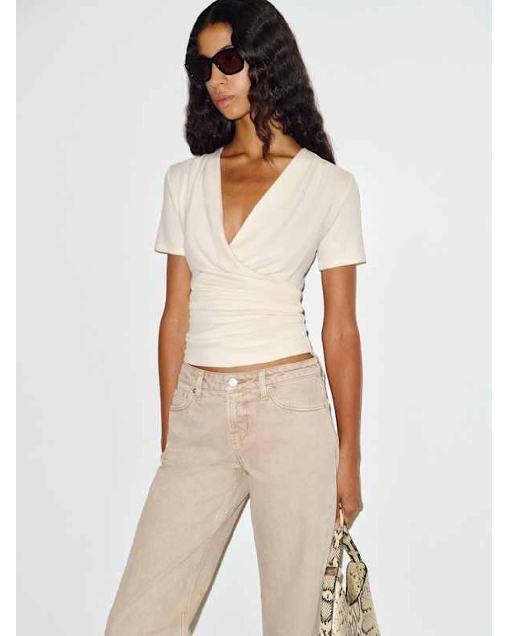 Reformation Natural Larah Knit Top