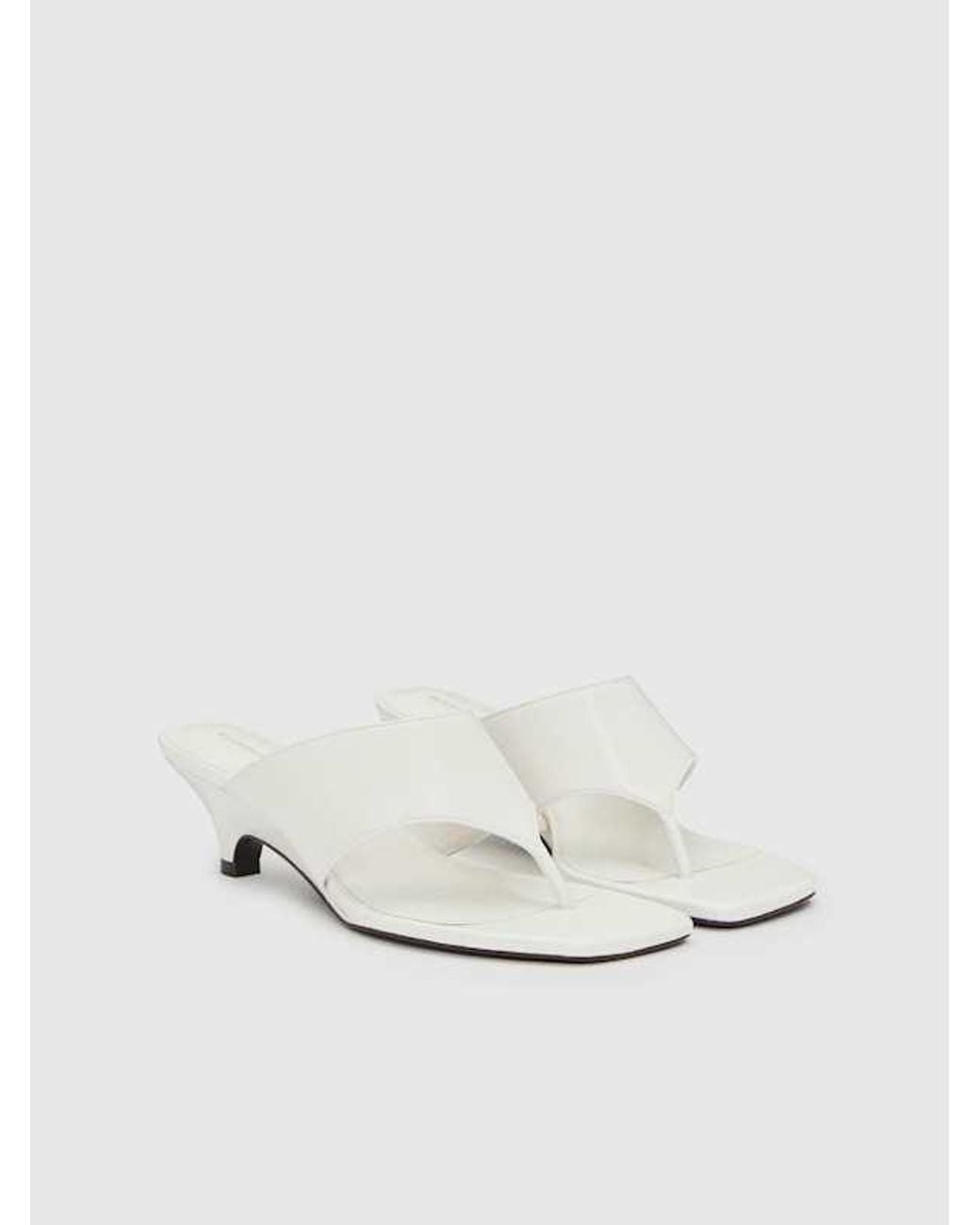 Reformation White Sherlyn Wedge Thong 6