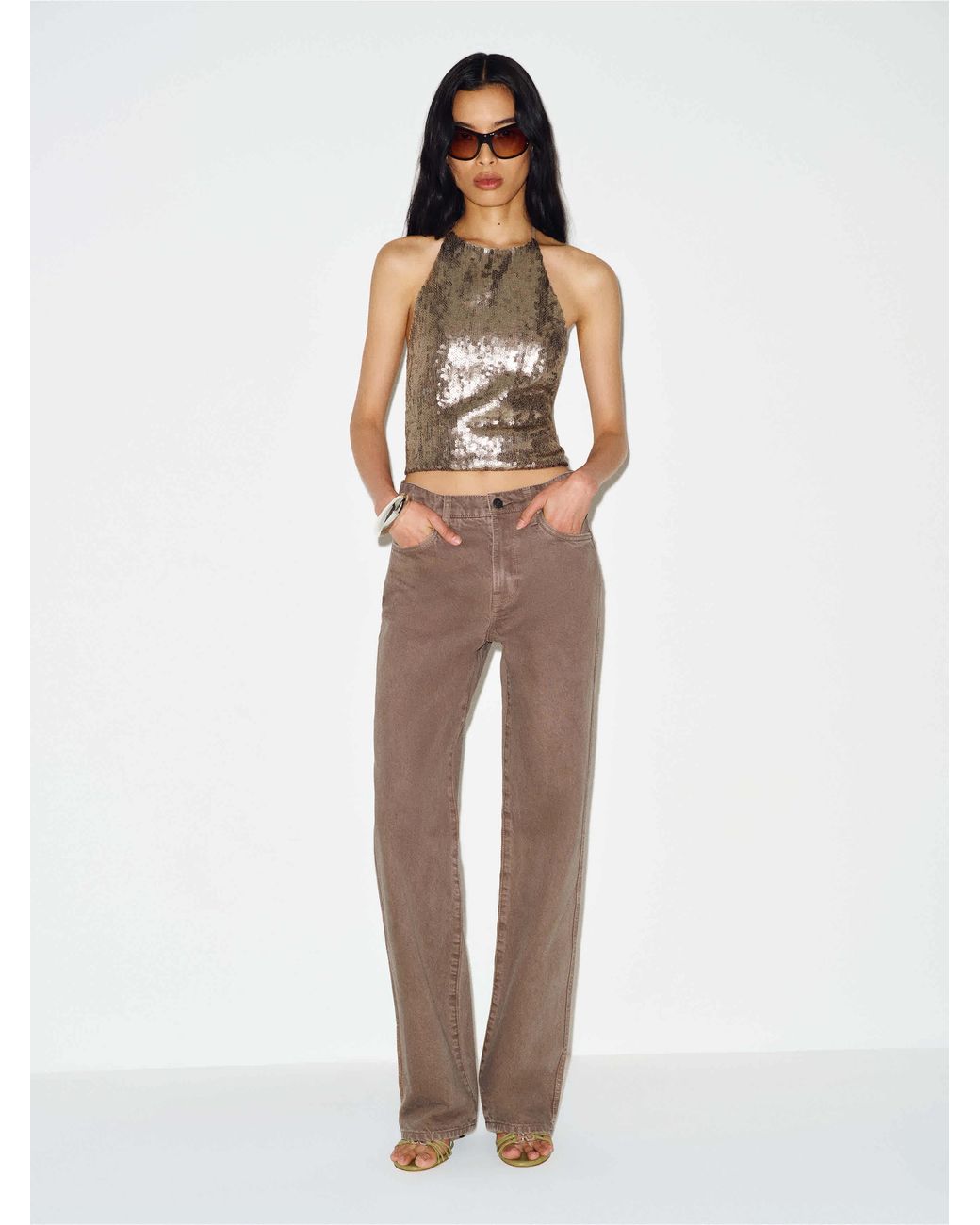 Reformation White Val 90S Mid Rise Straight Jeans Denim