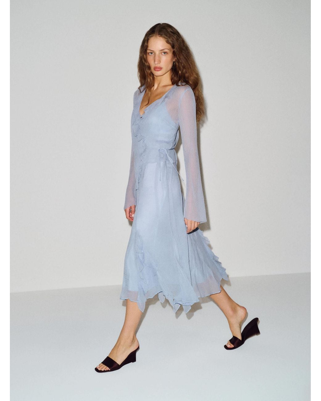 Reformation Blue Dahlia Two Piece Cloud