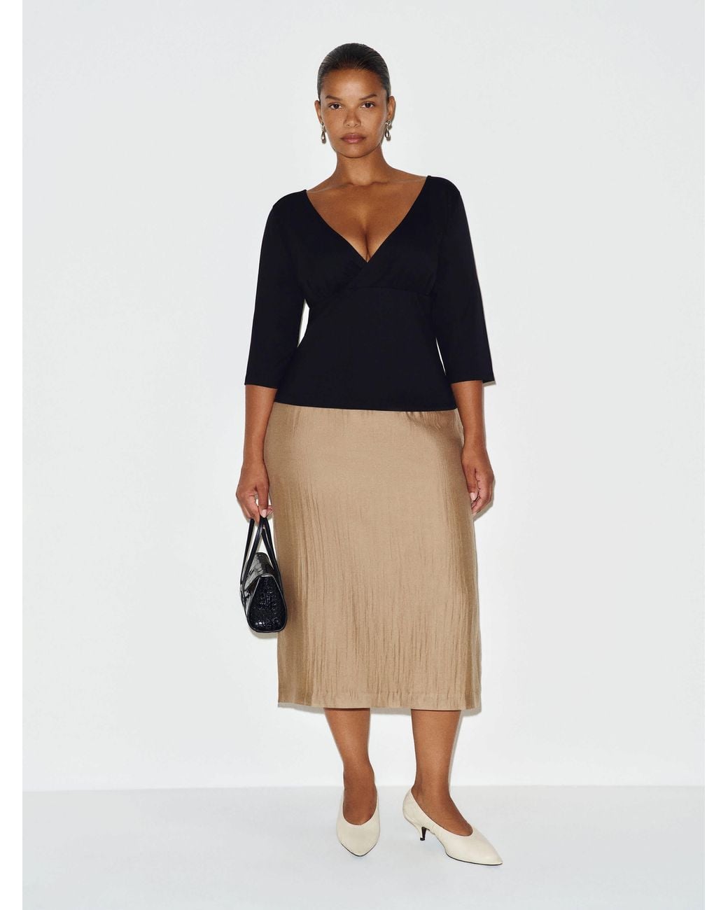 Reformation Black Aylani Knit Top Es