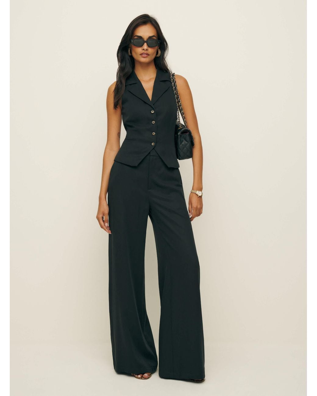 Reformation Blue Taryn Two Piece