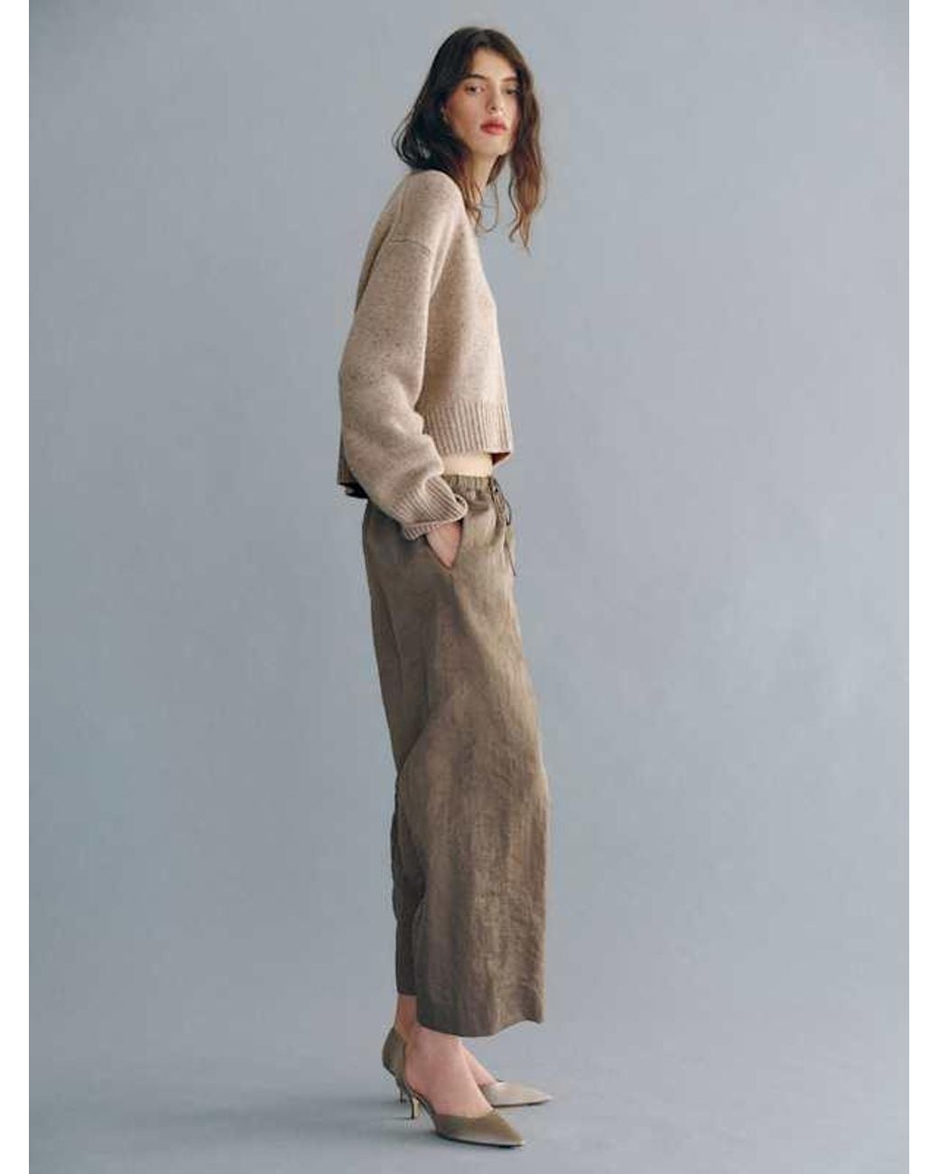 Reformation Gray Elara Pant