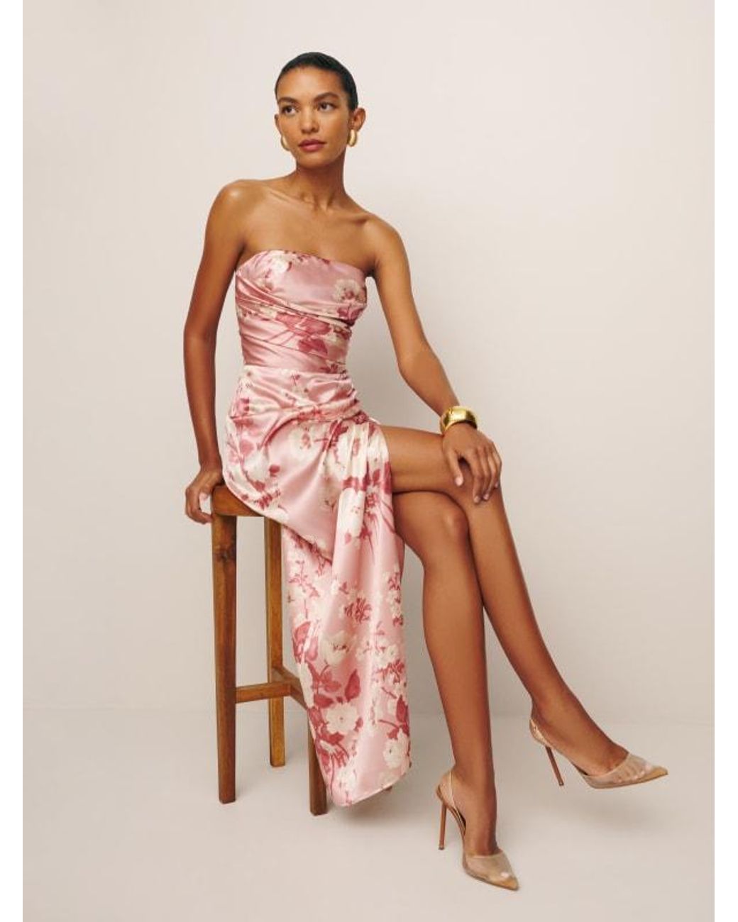 barrow silk dress bellini Reformation, Barrow Silk Dress New Wedding Dress Save 65%