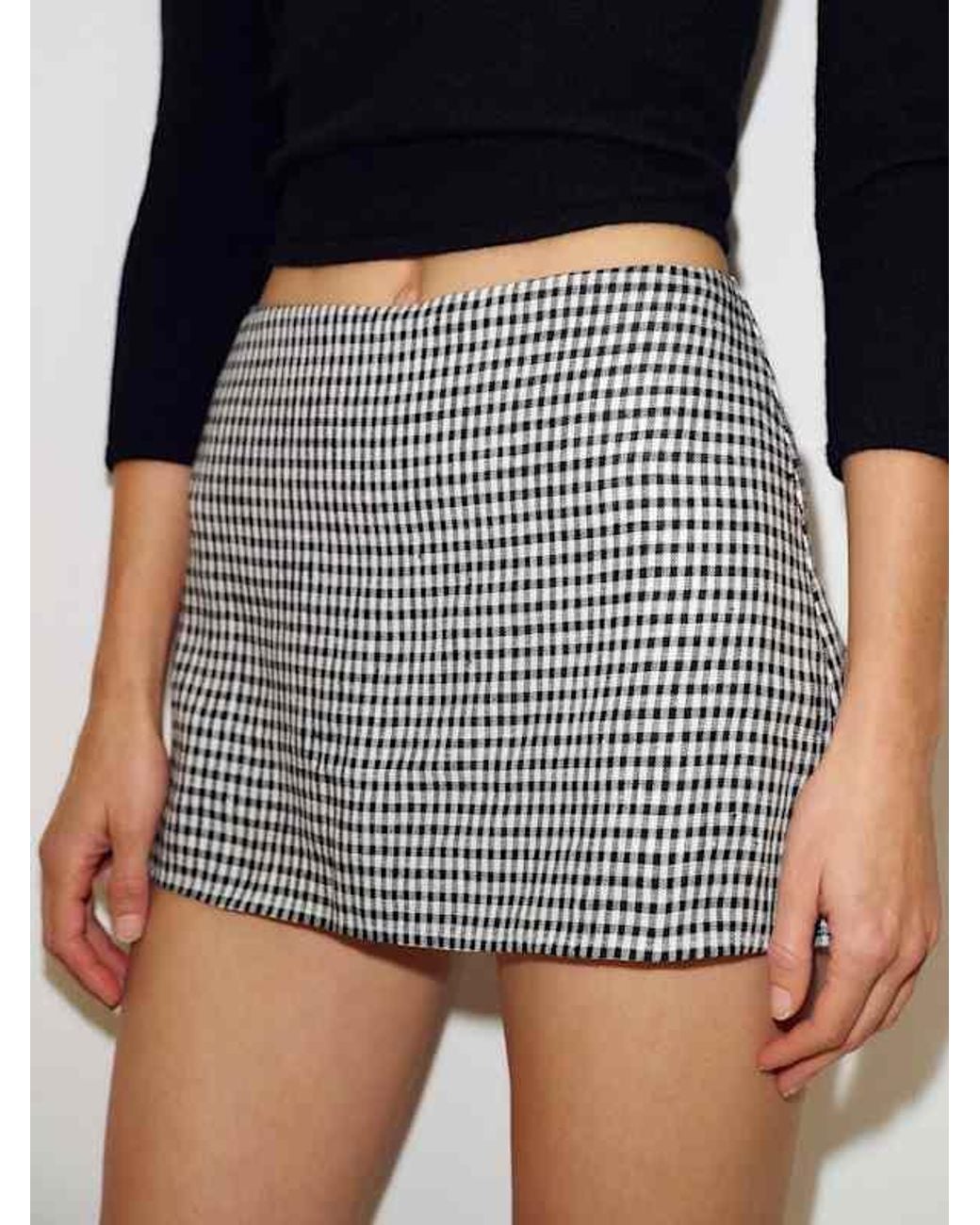 Reformation Blue Penelope Linen Skort 4