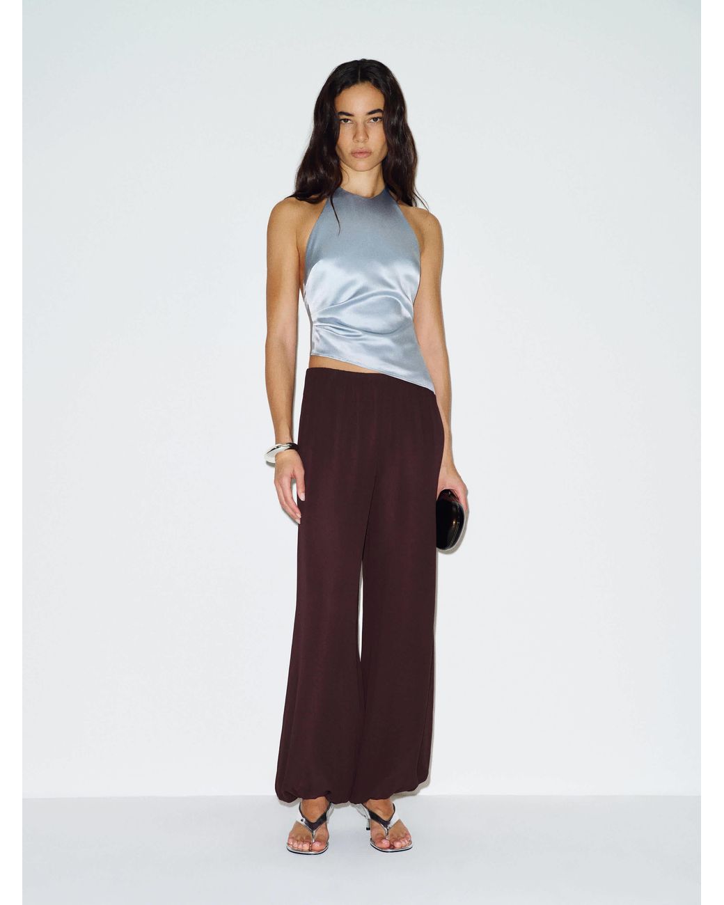 Reformation White Reese Silk Top 4